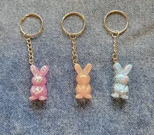 Resin Bunnies Keychains