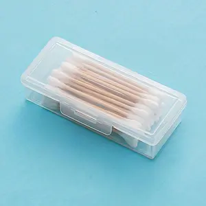 1pc Clear Mini Travel Storage Box with Lid - Portable Organizer for Toothpicks, Swabs & More - Compact Design for Home and Travel (Box Only)