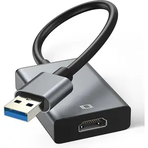 USB to HDMI Adapter - 3.0/2.0 Multi-Monitor Cable,Compatible with Windows 7/8/10/11 for Multiple Monitors