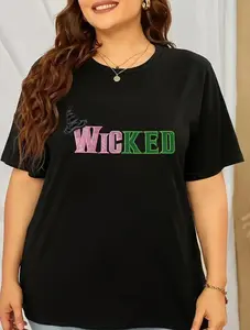 【Plus Size】Stretchy & Comfortable Casual Tee Top Summer Black Streetwear Fabric Womenswear Everyday Gym T-Shirt Tshirt