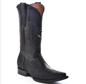 Cuadra Mens Stingray Boot Snip Toe -Black CU844