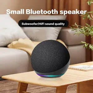 Small Bluetooth Speaker Outdoor Wireless Bluetooth Generation Mini Rgb Speaker Home Subwoofer Spherical  Smart with Deep Sound