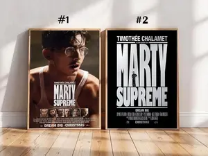 NEW! MARTY SUPREME Movie 2025 Poster