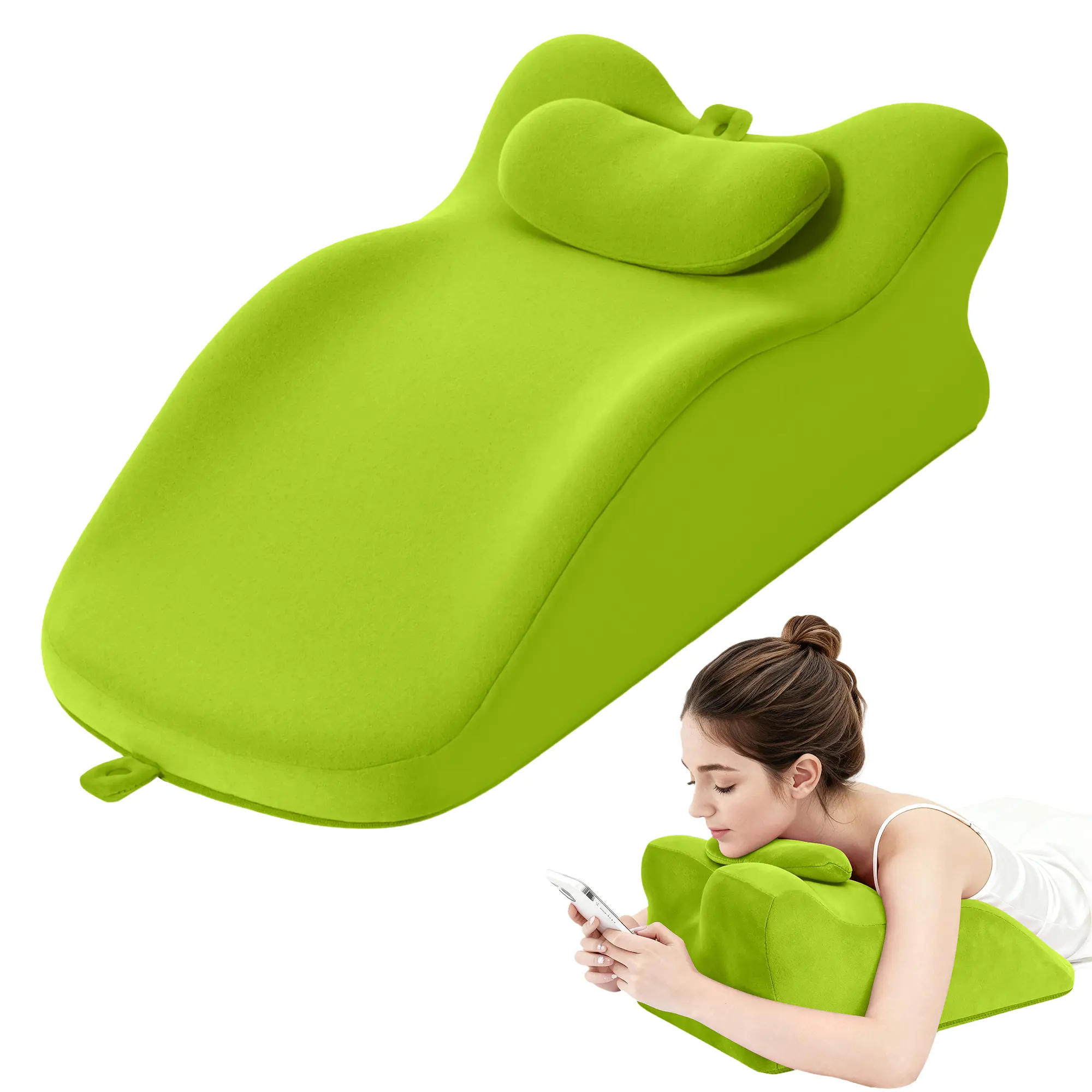 Ergonomic Spinal Posture Support Reading Pillow - Multi-Functional Bedding Bed Wedge