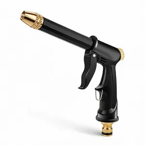 High-Pressure Water Gun, Drop-Resistant Plastic Body, Sturdy Multifunctional Power Washer for Home Car Washing, Courtyard Watering, Connects to Garden Pipes, Easy to Carry nozzle
