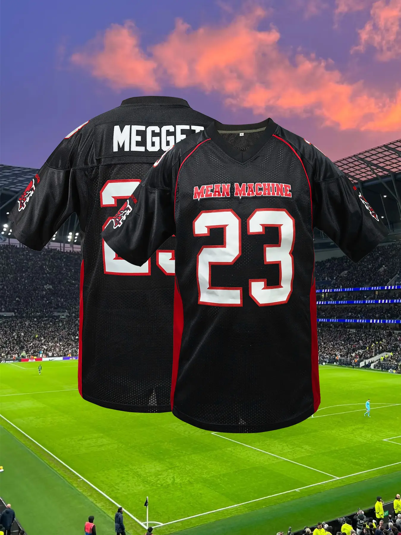 Men's Football Jersey, Casual Sports Style Jersey, Loose Fit, V-Neck, Polyester, Lightweight Jersey, Breathable Athletic Top, Sports Clothing, Perfect for Team Training, Unique Gift