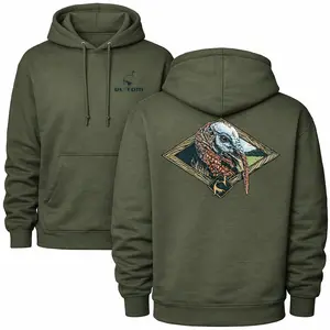 OL'TOM Turkey Hunting Hoodie, Technical Turkey Gear Pullover, Camo Hunter Graphic Sweatshirt, Outdoor Hunting Gift for Men and Women