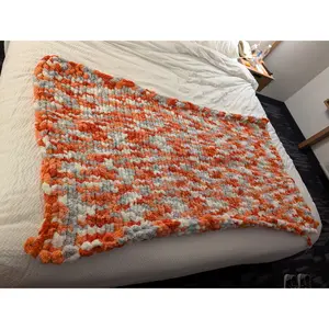 Custom Chunky Hand Knit Blanket