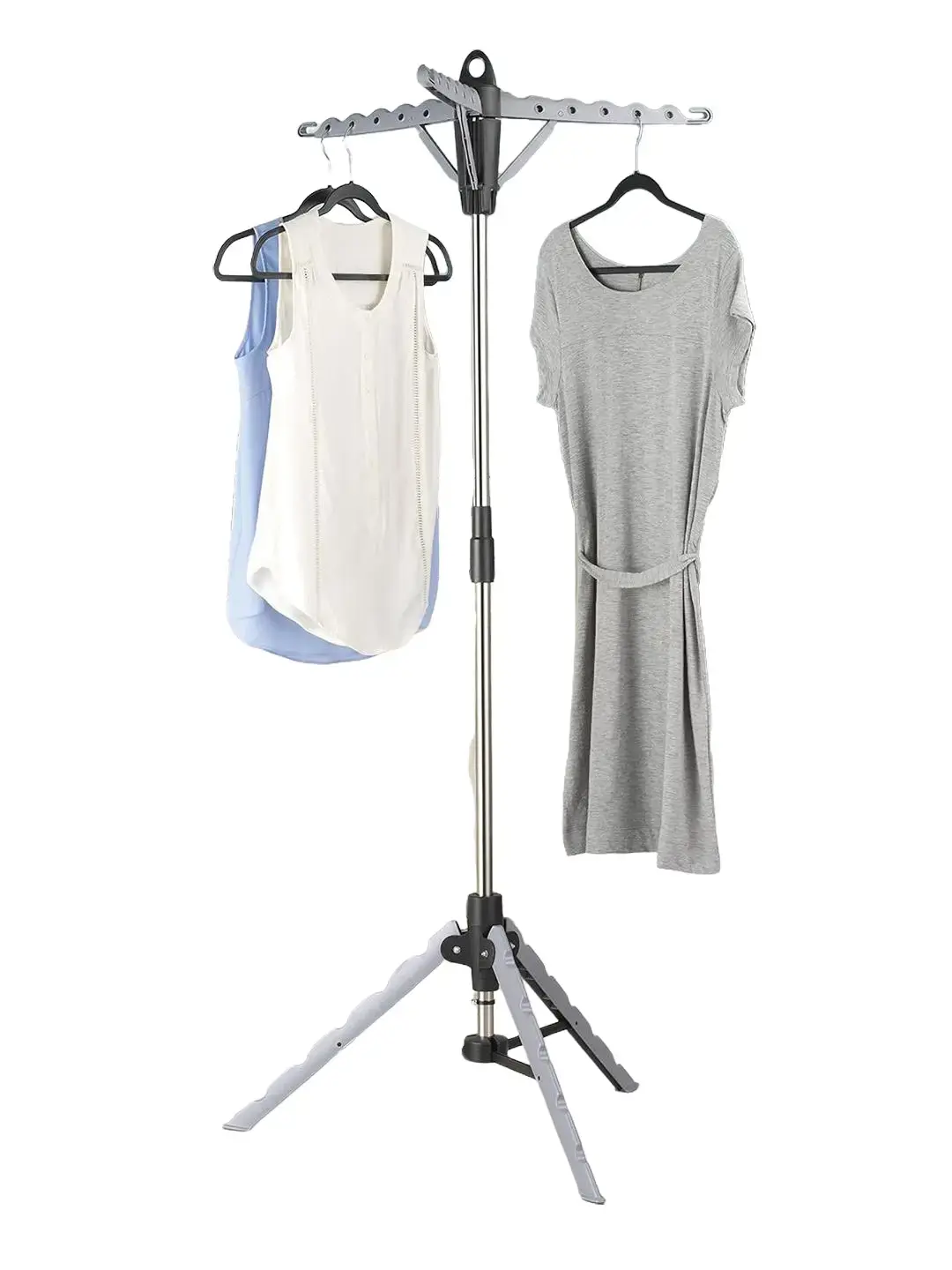 Whitmor Metal-Plastic Garment Hanger & Laundry Drying Rack, Hangable Home Supplies Laundry Tool Accessory