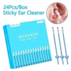 Reusable Earwax Removal Tool Set, 24-Piece Ear Cleaning Kit for Kids & Adults, Ear Spoon Cleaner, Sticky Wax Picker