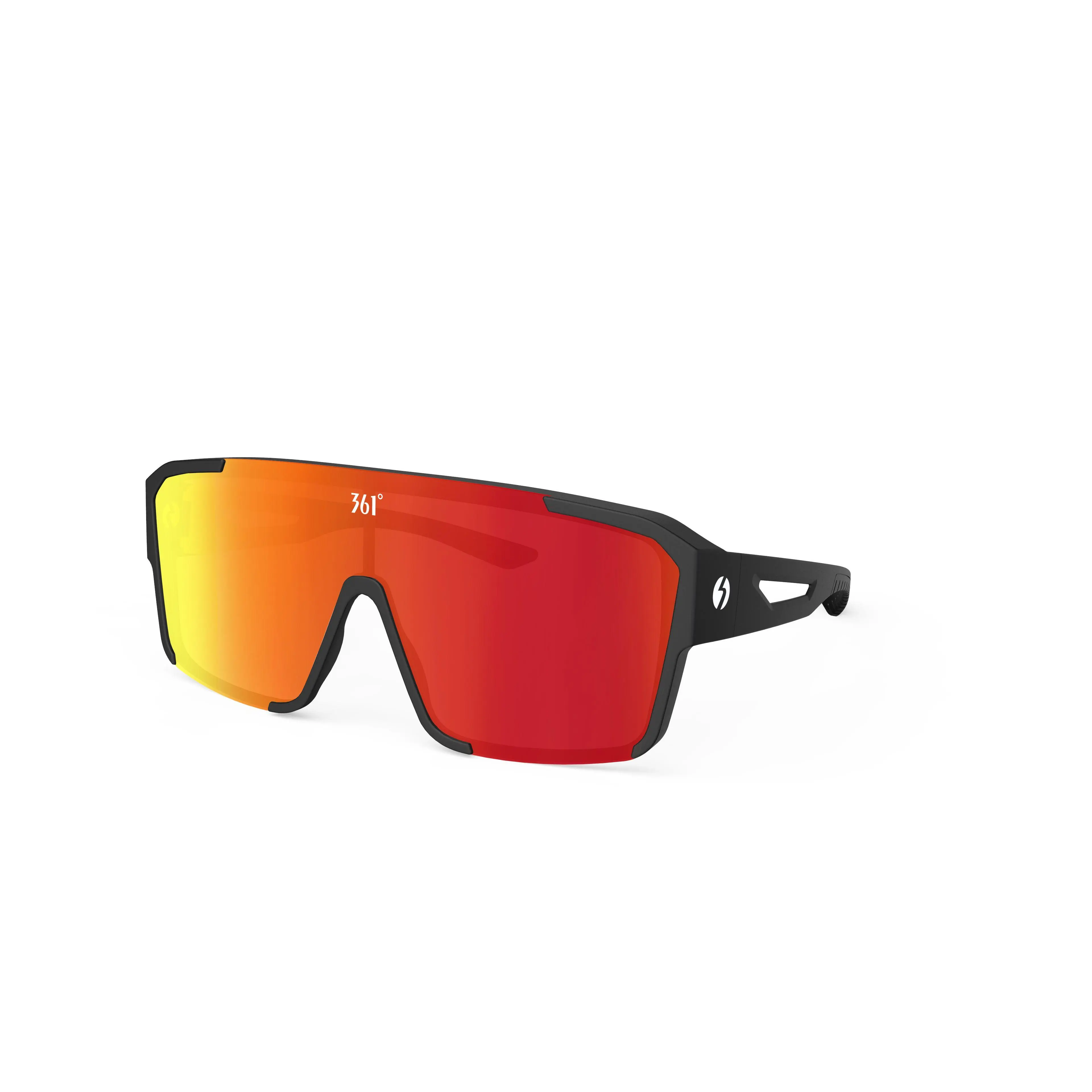 361° Unisex Sports Sunglasses, Colorful Mirrored 1-Piece Shield Design, Windproof UV400 Protection, Ideal for Cycling & Driving, Driving Glasses