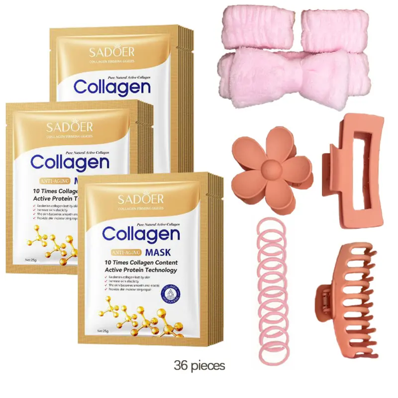 Viral 36-Piece Collagen Skincare & Hair Care Bundle: Perfect Gift for BFFs