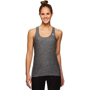 Reebok Womens Marled Jersey Racerback Tank Top