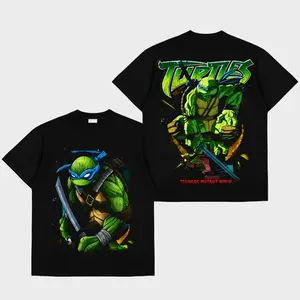 Leonardo Premium Cotton T-Shirt, The Blue Ninja Fans T-shirt, Character Image Comics Fans Shirt, Dark Superhero T-Shirt, Comic Book Fans T-Shirt, Superhero Graphic Tee
