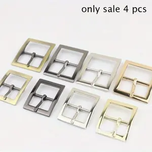 Metal Buckles, 25/32mm Adjustable Hook Clasps, Set of 4 for Belts, DIY Leather Craft Accessories, Handmade Supplies