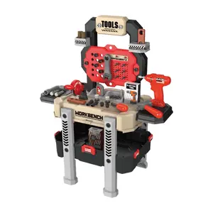 Toy Series - 78 pcs Mobile Tool Table: Little Engineer's Dream Workshop; High quality pretend play; summer holiday; birthday gift; building block