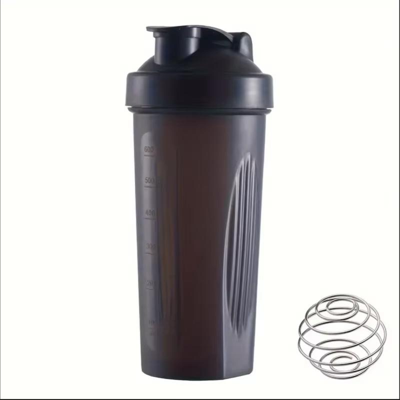 Large Sports Shaker Cup With Metal Stirring Ball For Protein Powder Shake Drink Mixing Sports Water Bottle Suitable For Sports