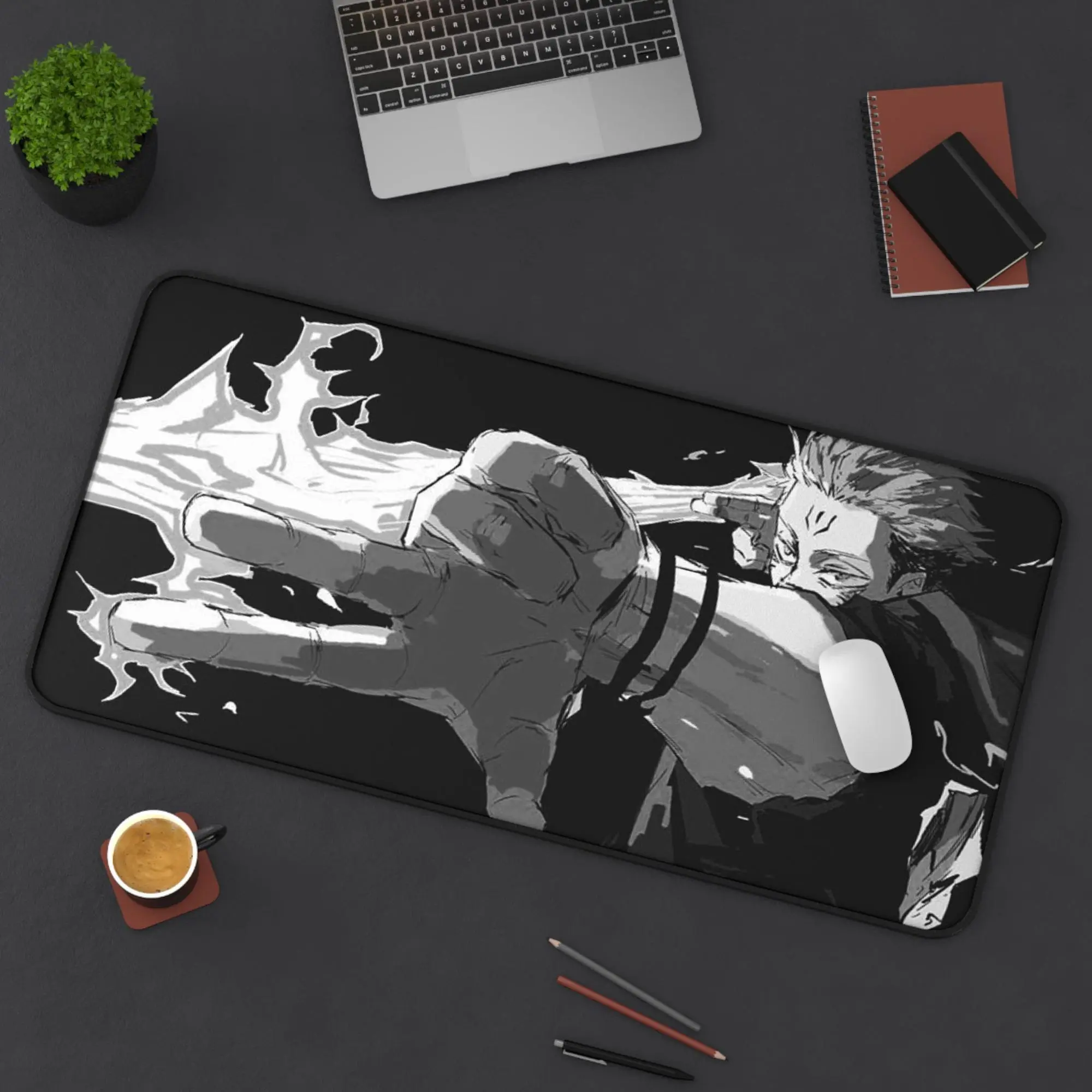 Jujutsu Kaisen, Sukuna, Itadori Yuji, Anime Desk Mat, Gaming Mouse Pad, Personalized Office Decor, Unique Gift Gamers, Desk Accessory