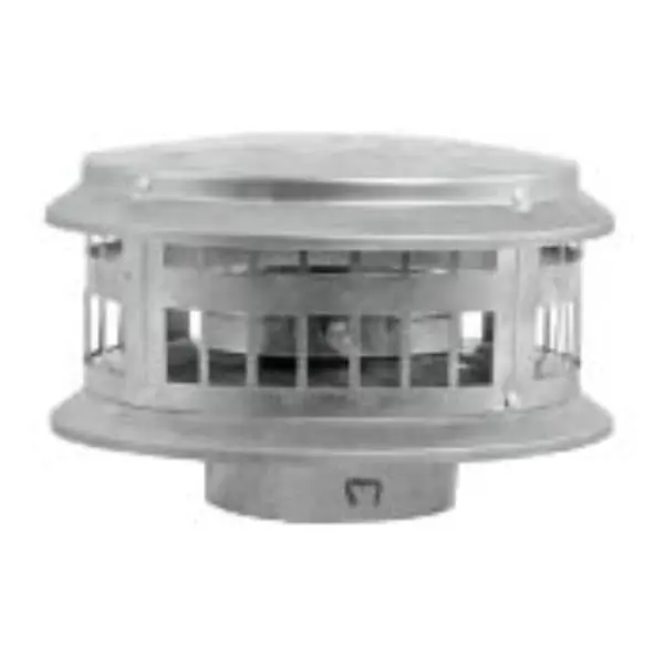 DuraVent 8BVDC 8 in. B-Vent Durcan, Fireplaces & Chimneys Component, Required for Vertical Installations, Supports Comfortable Temperatures, Pipe Terminates Above the Roof Line, Indoors And Outdoors, Wood Or Gas Stoves