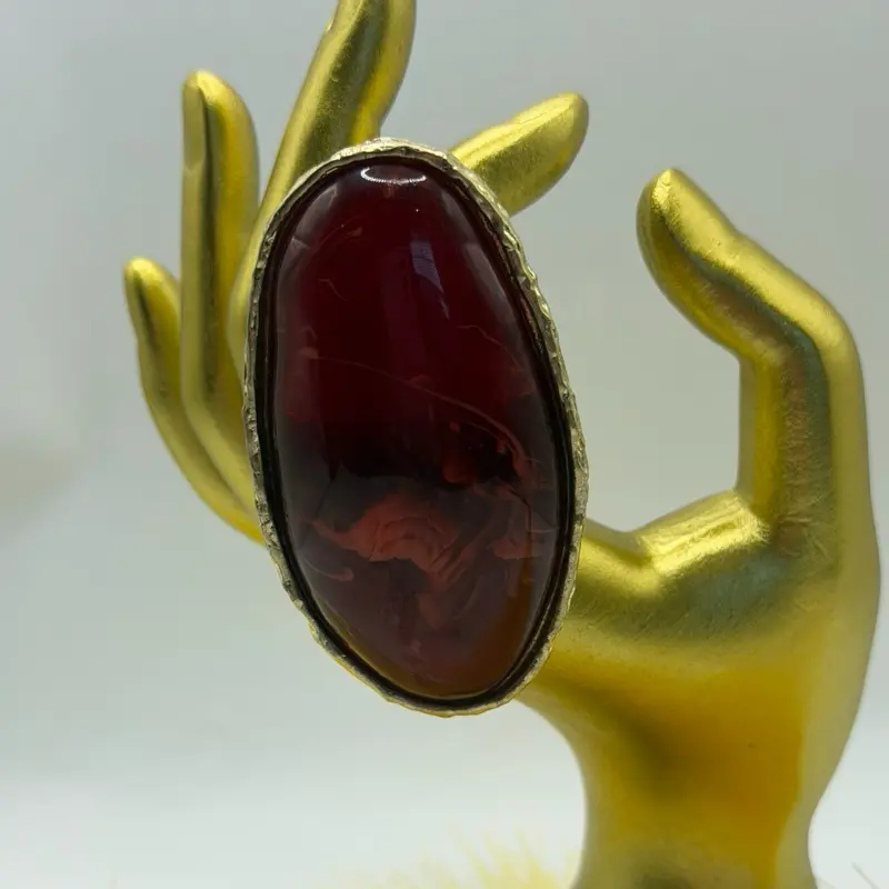 Cranberry Crush Exaggerated Stretch Ring