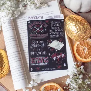 Basgiath War College Fourth Wing Sticker Sheet | Officially Licensed