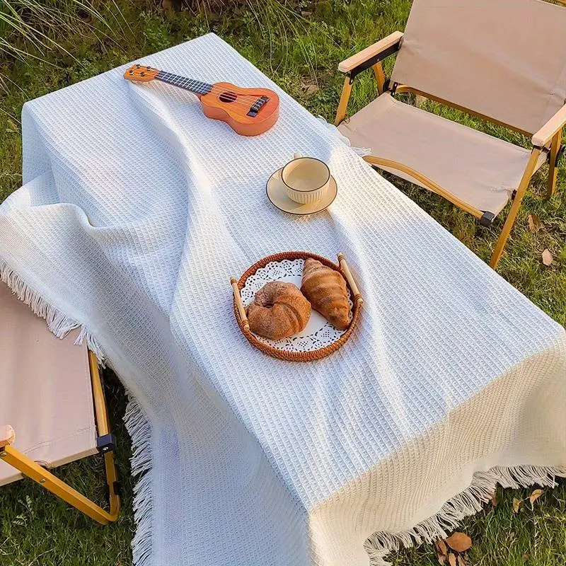 Outdoor Blanket Rug Picnic Mat, Ideal for Camping Beach Play, Versatile Use as Tablecloth Sofa Cover, Durable & Comfortable