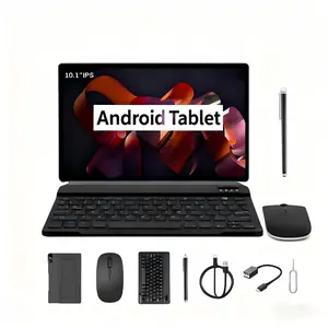 10.1-Inch Android Tablet, 3gb RAM, 32GB Storage, Includes Keyboard, Case, Mouse, Stylus, Dual Cameras, Multifunctional Use