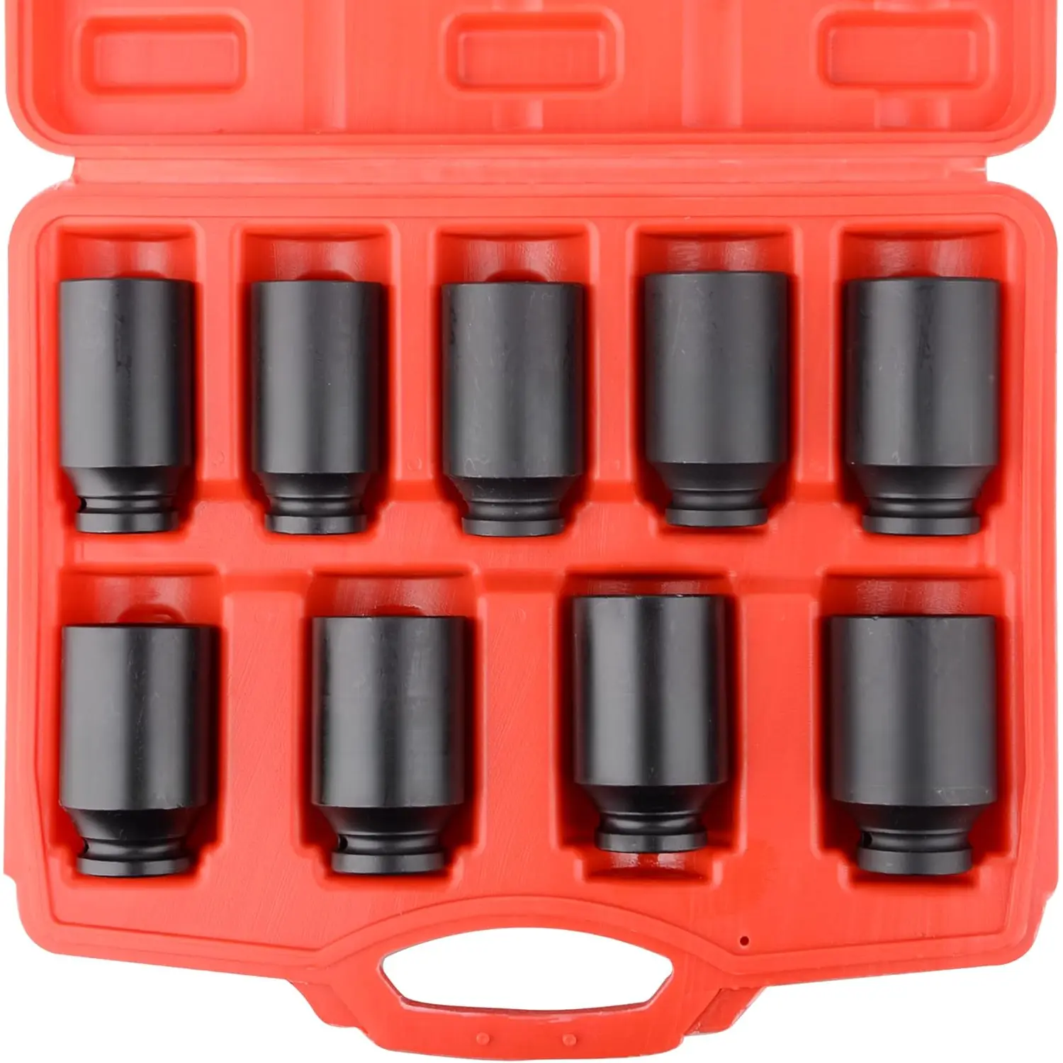 9 count Axle Nut Hub Impact 1/2" Drive Socket 29 30 31 32 33 34 35 36 38mm Socket Set