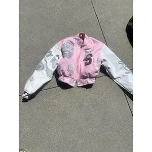 Customized Women's Christian Varsity Jacket – 100% Wool & Leather