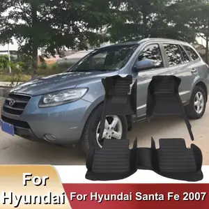 LHD Car Floor Mats For Hyundai Santa Fe 2007 Foot Pads Classic Auto Rugs Car Interior Accessories Automotive Floor Mats