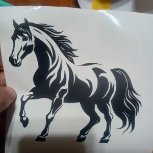 Running Horse, Farm Decal, Blue Collar Decal for cars or trucks, Rodeo Sticker, Race Horse Decal