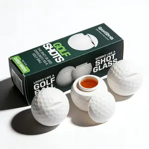 Golf Shots | Golf Ball Shaped Shot Glass Set – Fun Gift, Unique and Funny Gifts. Golfer Gift, Stocking Stuffer, or White Elephant.