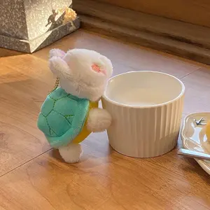 Cute Rabbit Monster Keychain Turtle Monster Plush Bag Keychain Ornaments All Match Backpack Ornaments Cute Turtle Portachiavi