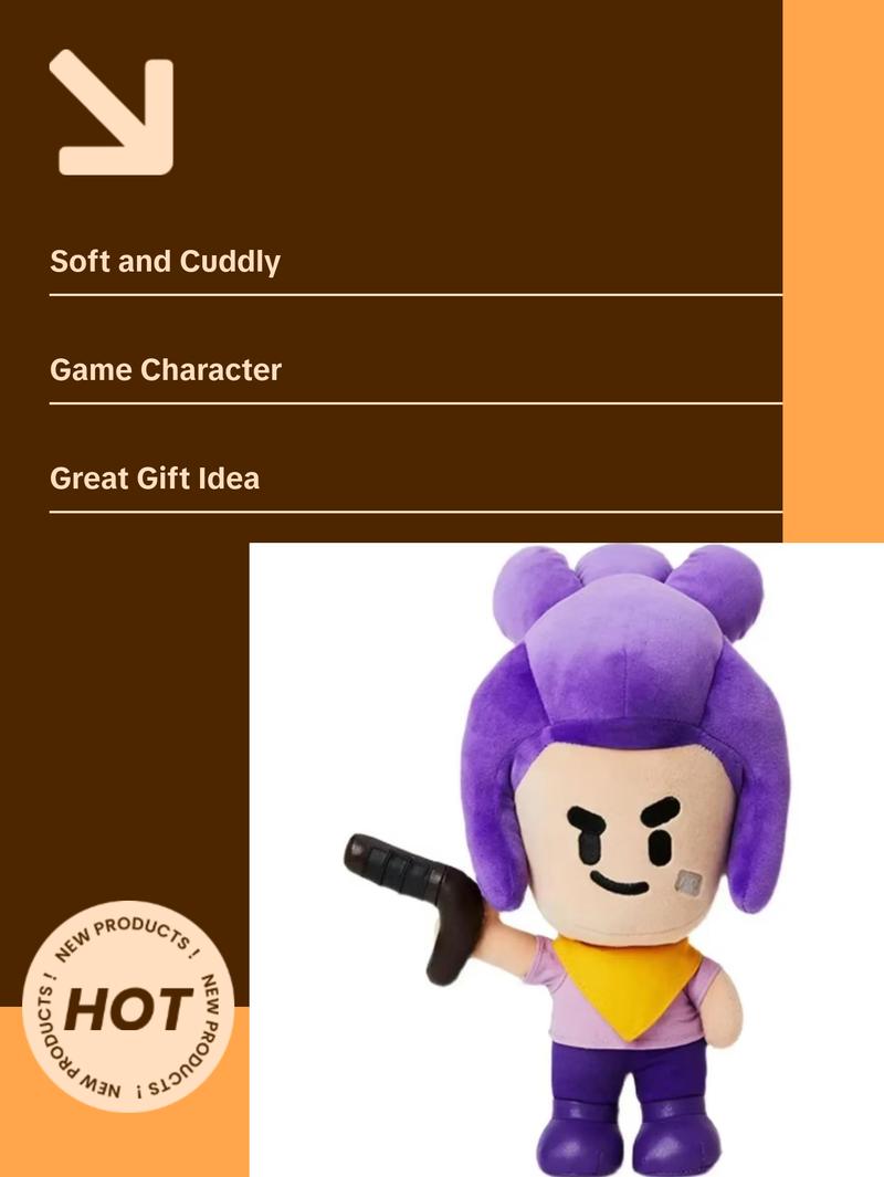 Brawl Stars Toy Stuffed Pillow Dolls l Game Characters for Children l Perfect Birthday Gift