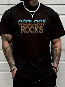 100% Cotton Geology Rocks - Rock Collector Geologist Geode Hunter T-Shirt Women's Men's Graphic Tee Crew Neck summer vacation Tops