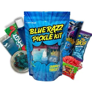 BLUE RAZZ PICKLE KIT WITH 2oz GUSHERS - TAKIS