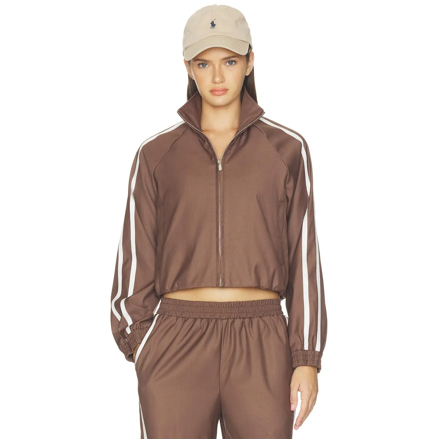 4th & Reckless x REVOLVE Tammy Track Jacket in Brown 14 4th & Reckless x REVOLVE Tammy Track Jacket in Brown 14