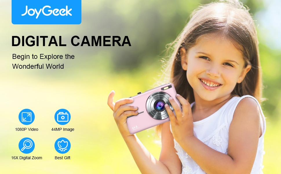 48MP 4K Digital Camera for Photography - 2.88" IPS Screen, 16X Zoom & Macro Mode with Flash | Compact Point and Shoot Camera for Beginners, Teens & Vlogging