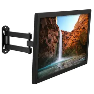 Mount-It! Single Arm Full Motion TV Mount, Articulating, Tilts & Swivels 180°, For 19–43" TVs, Corner Wall Compatible
