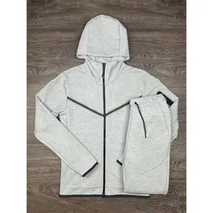 Men's Trendy Casual Spring And Autumn Sportswear, Two-piece Hooded Sweatshirt Boutique Sportswear Set, Sportswear Set, Sweatpants Hooded Sweatshirt Set, Spring Autumn Winter Casual Long Sleeve Two-piece Set