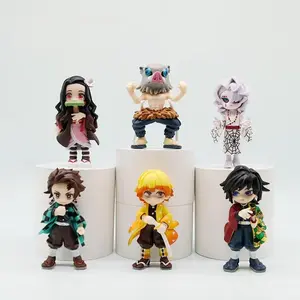 6pcs Third Generation Demon Slayer Figures, Tanjiro Kamado Nezuko Chara Inosuke Hashikaze Figurines, Anime Collectible Toys, Desktop Statue