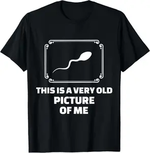 Cotton Graphic Tees Streetwear This Is A Very Old Picture Of Me Funny T-Shirt
