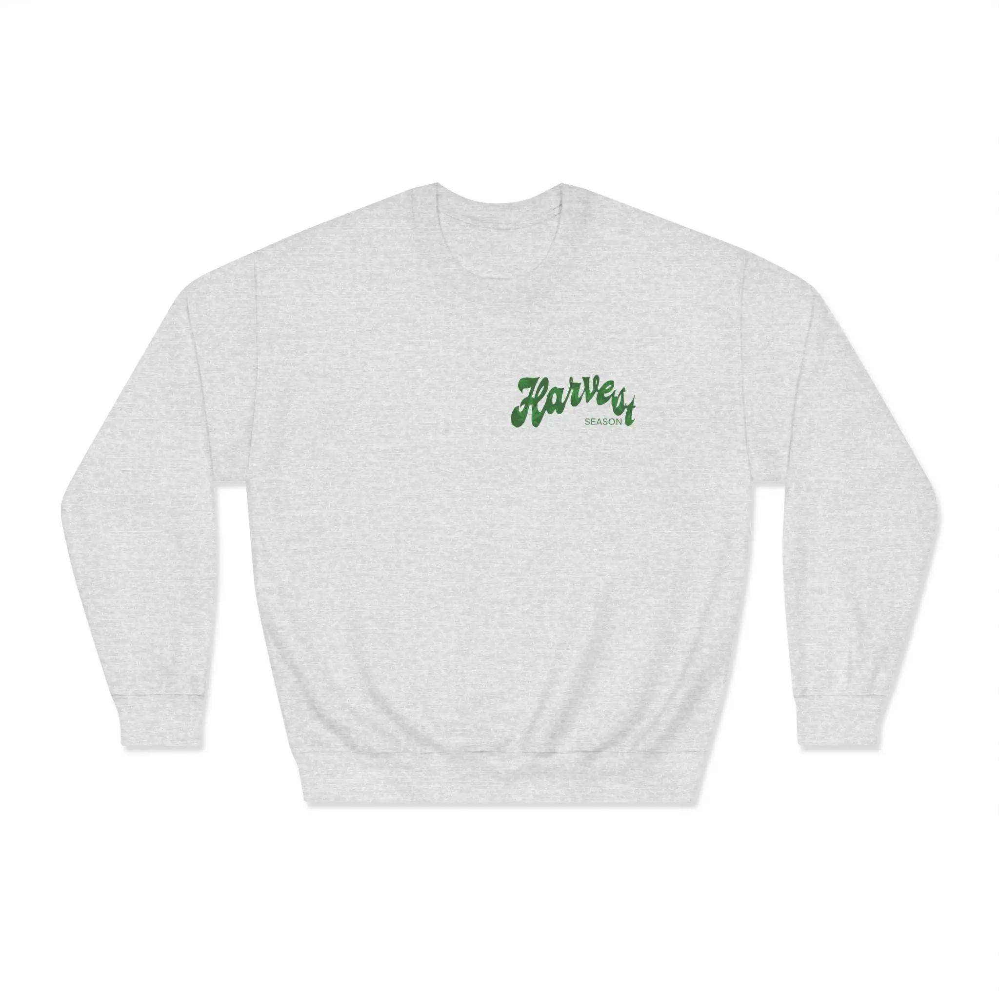 Harvest Season Green and Light Green on Crewneck Sweatshirt