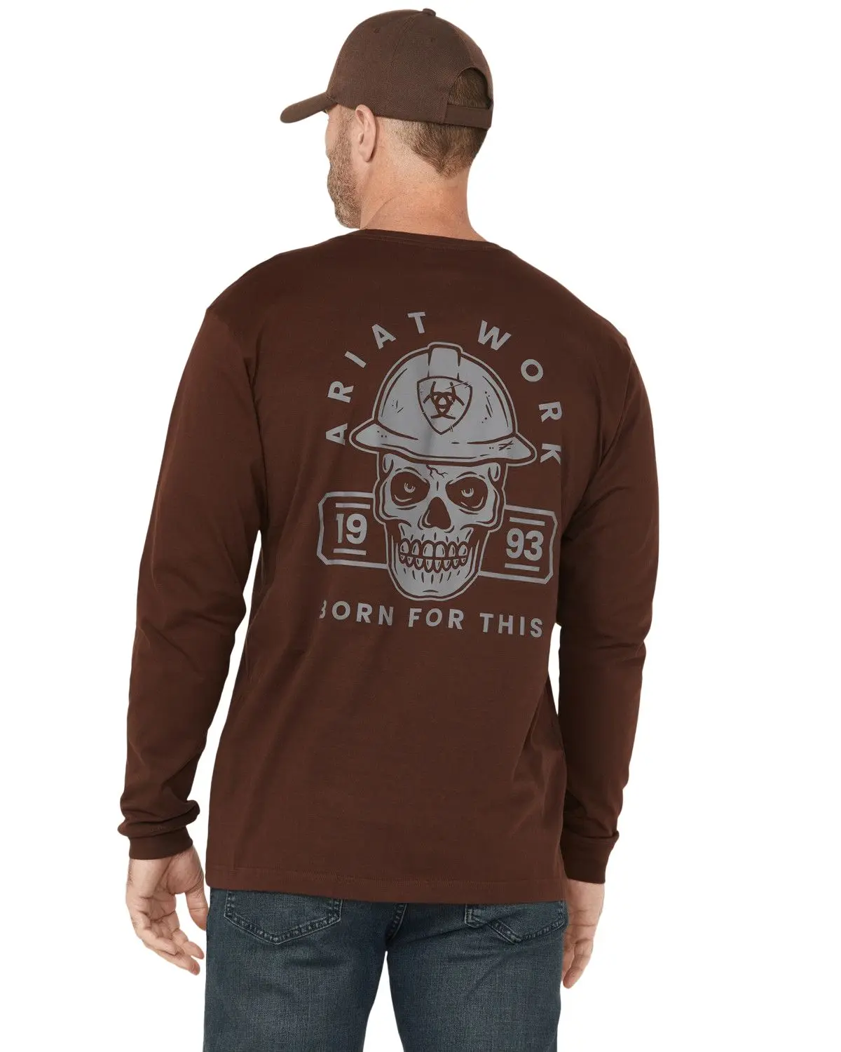 Ariat Men's Men'S Rebar Cotton Strong Hardhead Long Sleeve T-Shirt - 10062763