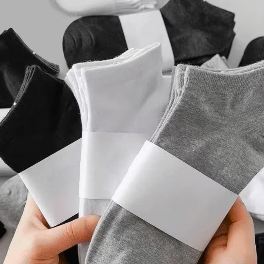 Solid Color Low Cut Athletic Socks for Men & Women Built Tough Breathable, Quick-Drying & Non Slip Comfort