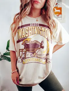 [Sale off up to 50%] Vintage 90s Style Washington Football Vintage T-Shirt, Washington Crewneck, Washington Fan Gift, Washington Tee, Graphic Streetwear T-shirt