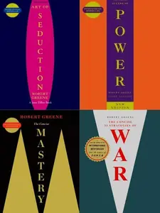 Robert Greene 4-Book Set (CONCISE EDITIONS) | The 48 Laws of Power, Art of Seduction, Mastery & War – Self-Improvement & Strategy Books