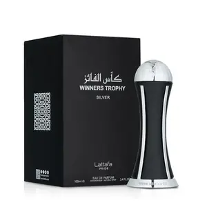 Lattafa Al Khas Winners Trophy Silver for Unisex Eau de Parfum Spray, 3.4 Ounce