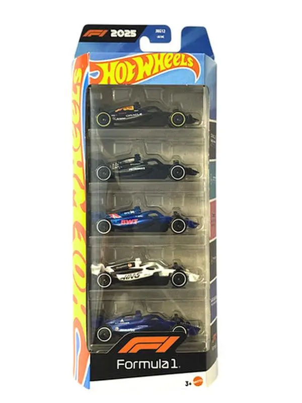 2025 Formula 1 Car * 5 Pack F1 Hot Wheels 2026 RedBull, AMG Williams, BWT, Hass
