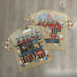 New Arrival Heavy Duty Fabric Retro Streetwear T-Shirt, High Quality BKYS Graphic Print Short Sleeve Tee, Unisex Oversized Loose Fit, Hip Hop Vintage Casual Daily Fashion Top for Men Women Trendy Street Style Daily Wear---Ridge Street Sportwear